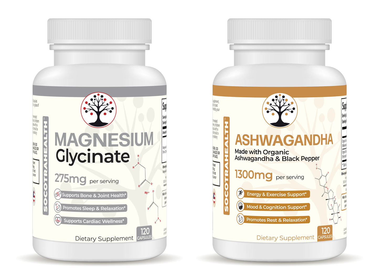 Rest Recharge Rebuild Bundle - Magnesium Glycinate and Ashwagandha